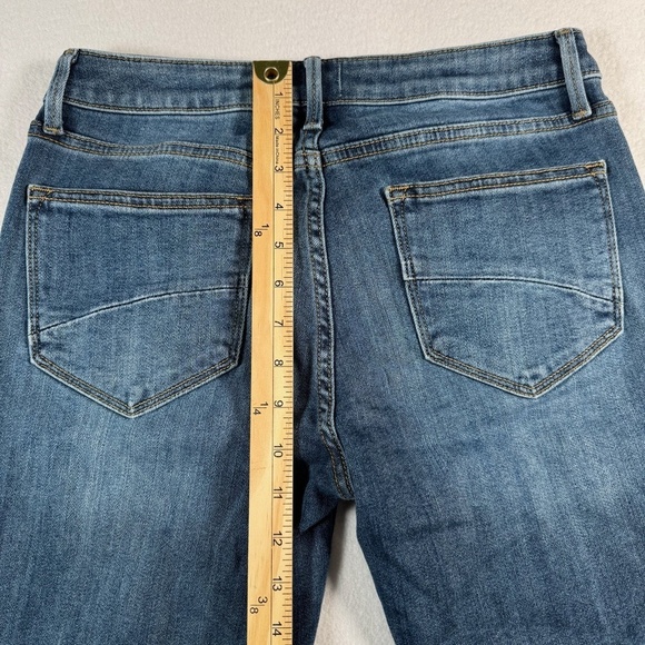 Driftwood Jeans Womens 27 Blue Jackie Skinny High Rise Medium Wash Embroidered - Picture 9 of 12